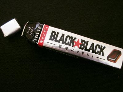 Lotte Black Black licorice cough drops hard candy from Japan