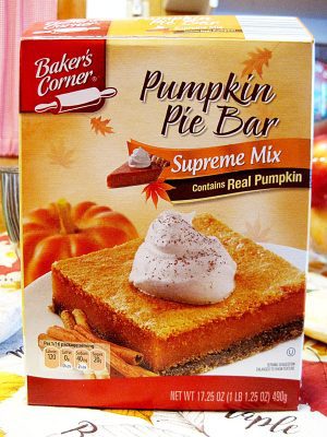Aldi Baker's Corner Pumpkin Pie Bar box