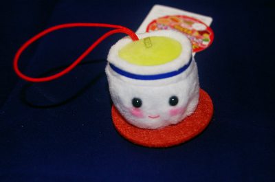 Puchi Maru Kawaii Wagashi green tea plush keychain toy