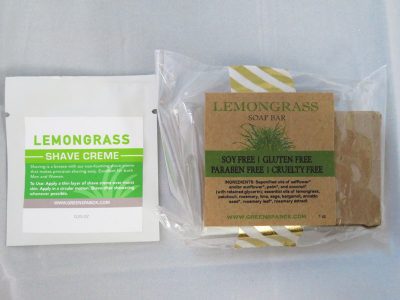 Lemongrass soap bar and shave creme