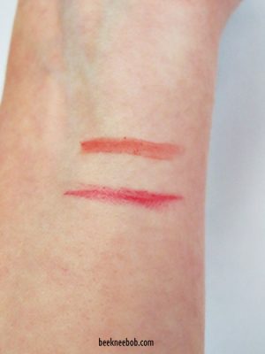 Lip Monthly Subscription Box November 2018 lip shade arm test