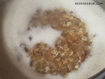 Boiling and cooking 6 grain cereal with honey from Storage Chef Emergency Food