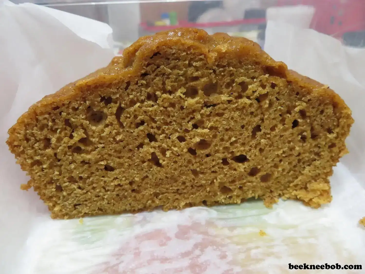 slice of Baker's Corner Pumpkin Quick Bread from Aldi