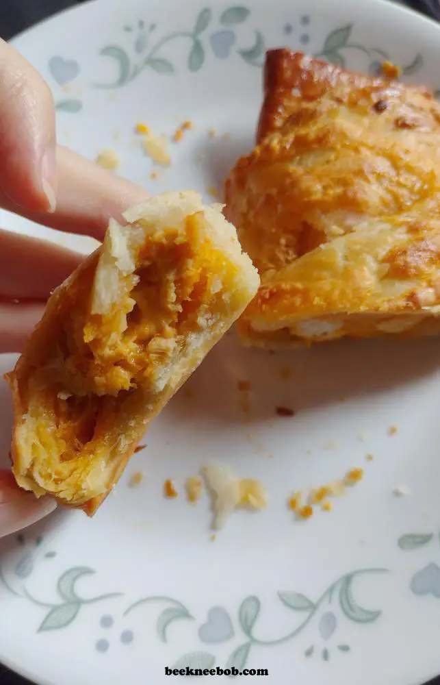 Filling inside Hillshire Farm Buffalo Style Chicken Croissant